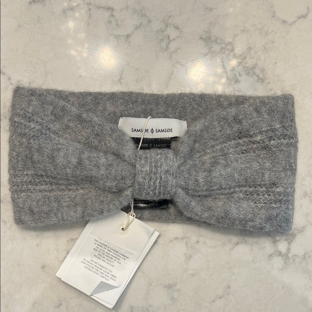 Gray winter Headband